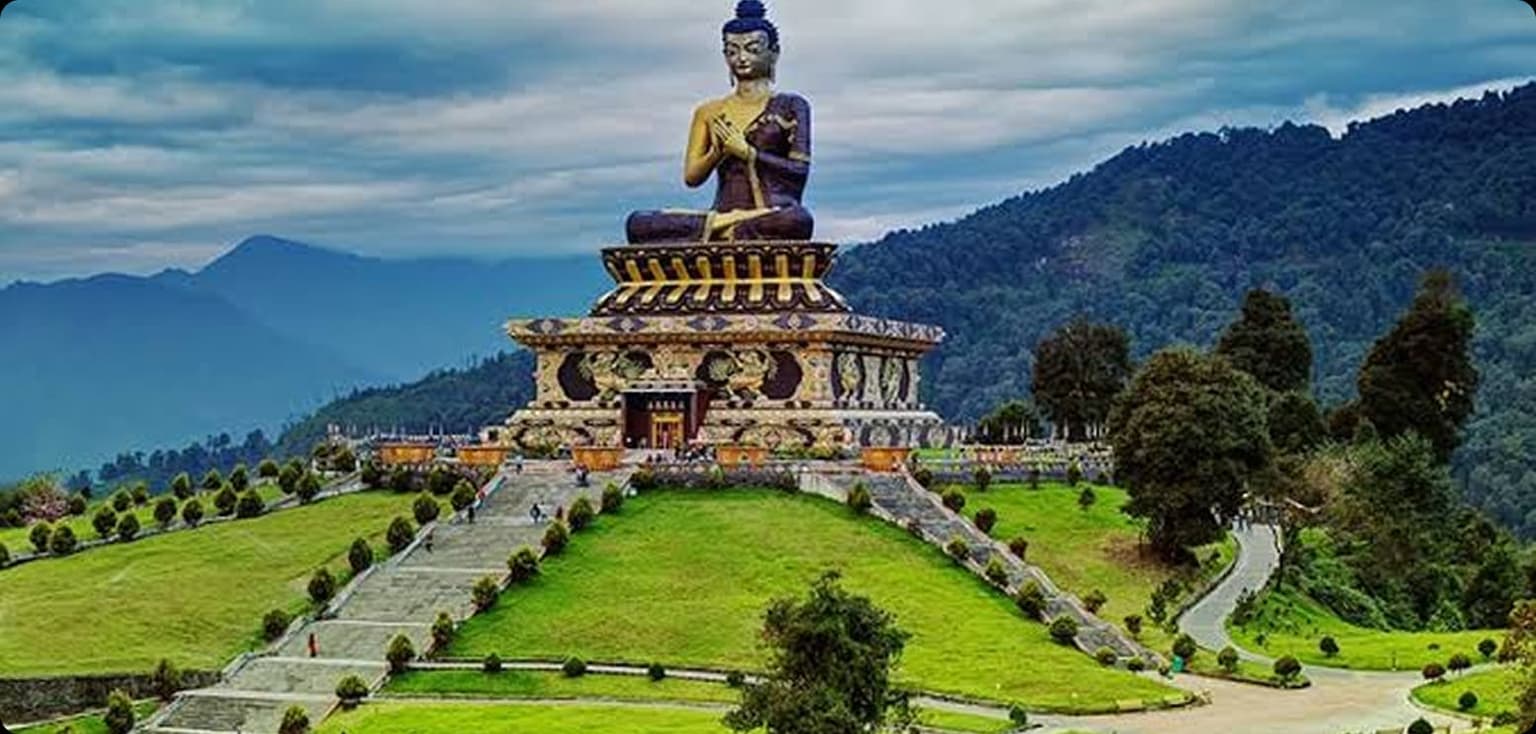 Buddhist monastery in the Sikkim hills